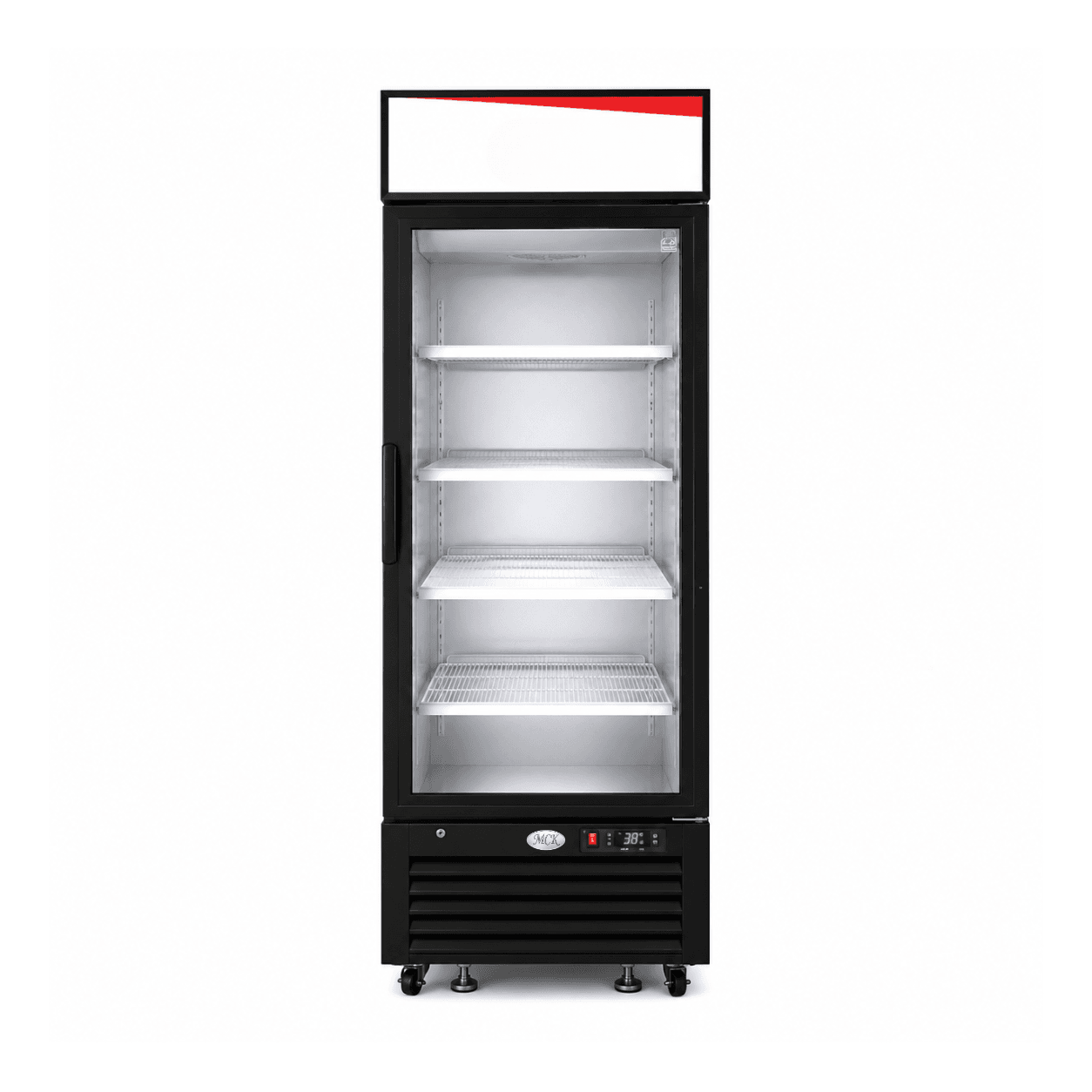 Black Ext. Glass Door Refrigerator Merchandisers C