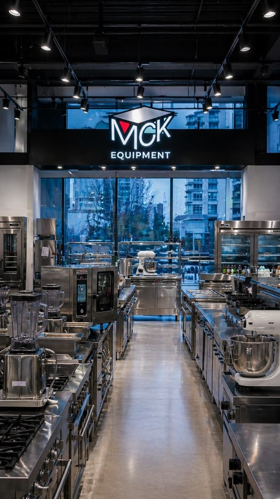 MCK Equipment commercial kitchen equipment showroom in Saskatoon