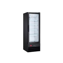 Merchandising Swing Glass Door Refrigerator | 19" Black