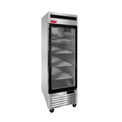 Single Glass Door Reach-In Freezer