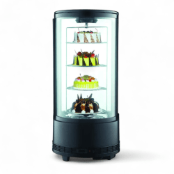 Cake Display Cooler with Wire Shelves