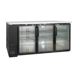 72" Back Bar Coolers Glass Doors